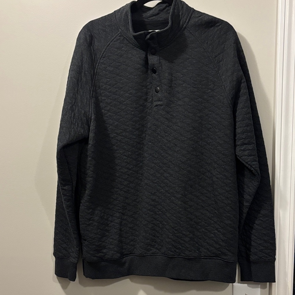 Goodfellow & Co Charcoal Quilted Pullover
